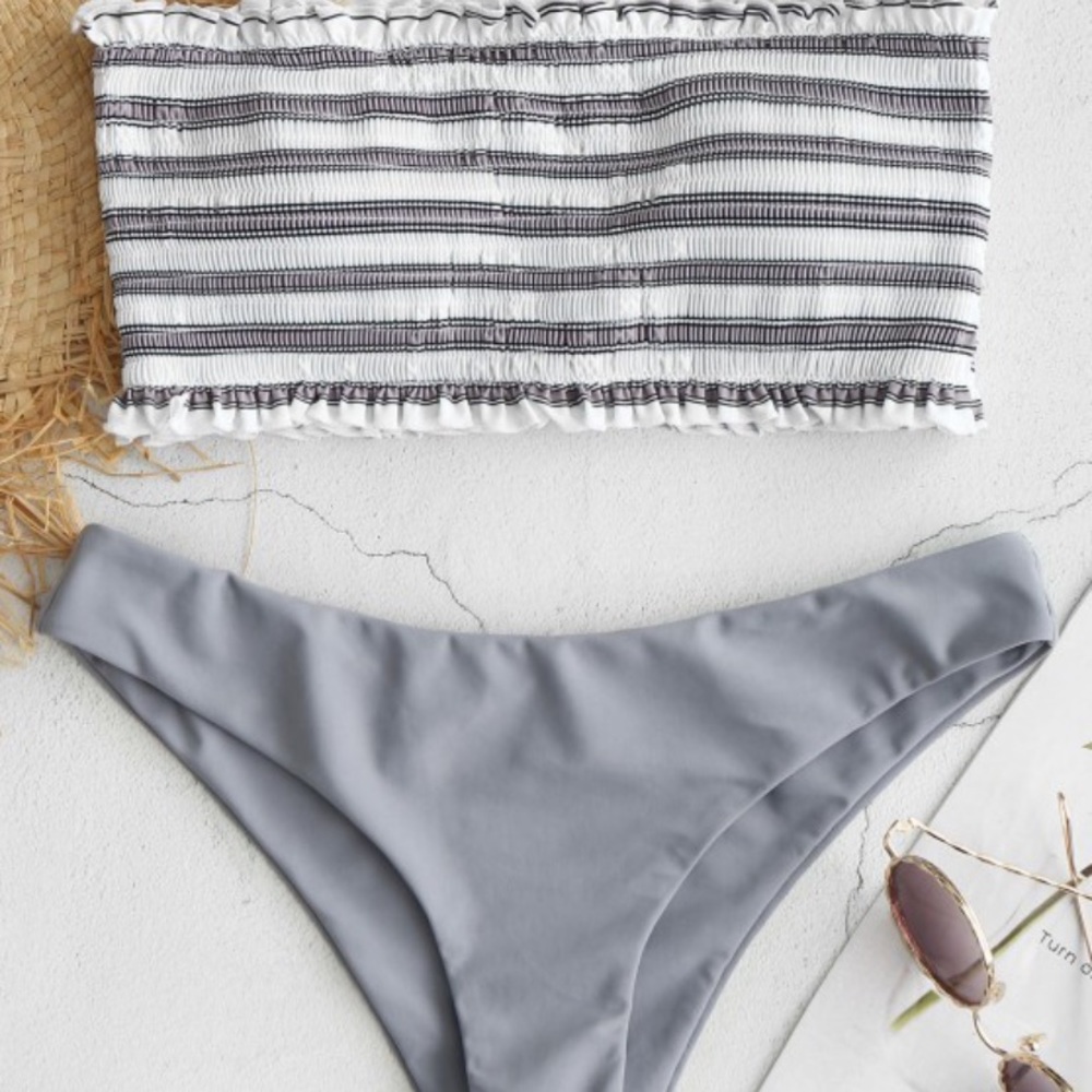 Zaful Bandeau Bikini set
